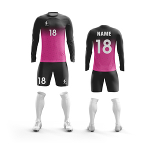 Uniforme de Fútbol Personalizado, Conjunto Completo de Fútbol, Manga Larga, Tela Transpirable, Traje de Entrenamiento de Fútbol, Conjunto de Camiseta y Pantalones Cortos de <span class=keywords><strong>Portero</strong></span> - Product Image 1