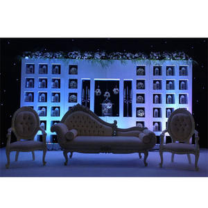 Jhrokha-Vela de pared trasera para escenario de boda, decoración de paredes de escenario de boda de ensueño - Product Image 1