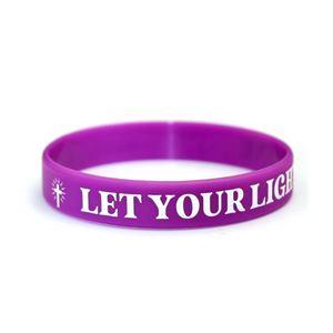 Bracelet en silicone religieux Jésus, bracelet avec versets bibliques, bracelets en caoutchouc inspirants pour hommes et femmes - Product Image 3