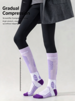 Chaussettes de ski professionnelles épaisses et chaudes, chaussettes longues, chaussettes thermiques pour l'automne et l'hiver, pour le snowboard et le ski