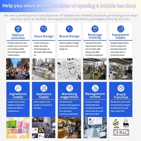 Équipement complet pour boutique de bubble tea, comptoir de travail commercial, station de bar à eau, table de travail pour café et thé au lait