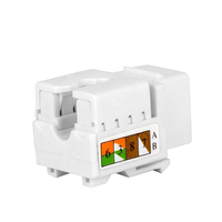 Module réseau RJ45 Keystone Jack Cat6 UTP 90 degrés non blindé pour plaque frontale et composants télécom
