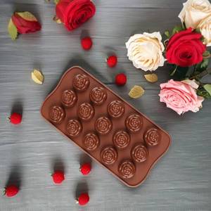 Molde de Silicona Ecológico con Forma de Rosa 3D para Decoración de Pasteles, Apto para Uso Alimentario - Product Image 5