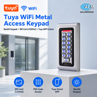 Fabricant chinois Tuya – Serrure autonome WiFi IP68 étanche et anti-vandalisme avec clavier métallique, alimentation 12-24V, carte RFID 125KHz et mot de passe