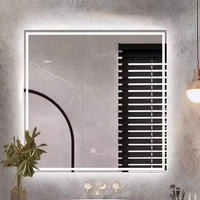 Miroir intelligent LED anti-buée pour la salle de bain, application de maquillage