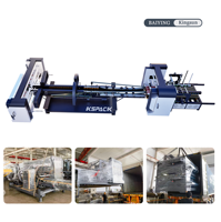 Machine automatique de pliage, de collage et d'agrafage pour boîtes en carton ondulé
