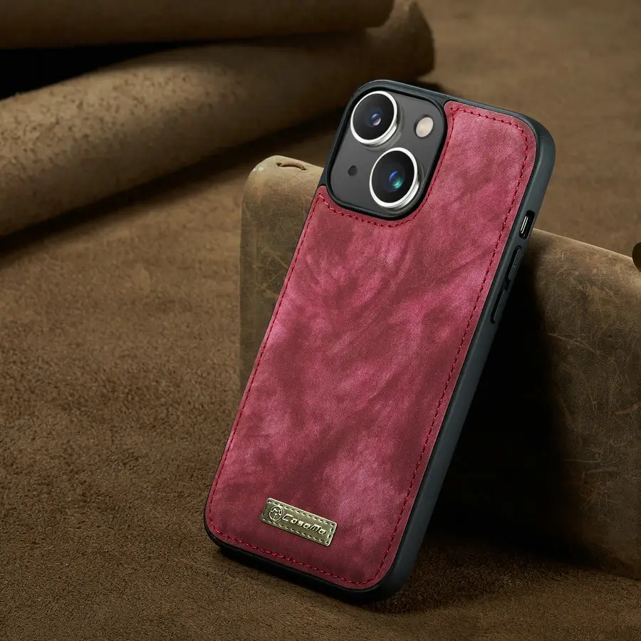 CaseMe-Funda de cuero magnético de TPU para iPhone 14, carcasa dura de lujo, personalizada, para Samsung S23, S22, FE, S21, A53, A33