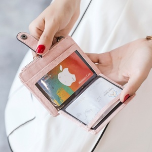 Boshiho Customized PU Women Slim Pouch <b>Wallet</b> Coin Pouch PU Short <b>Card</b> <b>Holder</b> <b>Wallet</b> for Women - Product Image 4