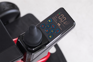 Fauteuil roulant électrique motorisé tout-terrain en alliage d'aluminium pliable, capacité 150 kg, pour personnes handicapées - Product Image 5