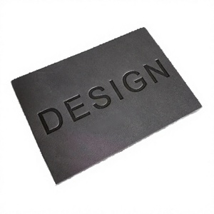 Custom Brand Eco-Friendly Self Adhesive Sew-On 3D Embossed Leather Clothing <b>Tag</b> Label Patch Custom Logo Shape <b>Bags</b> Shoes - Product Image 4