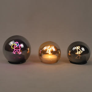 LED Glaskugel Dekoration Weihnachts baum innerhalb Globus Weihnachten Neuheit Kugeln - Product Image 2