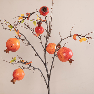 Cây giả quả lựu trang trí bền đẹp, dùng làm đạo cụ chụp ảnh trang trí nhà cửa trong nhà - Product Image 6