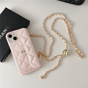 เคสโทรศัพท์แบบครึ่งฝาปิด Chic Caviar สำหรับรุ่น 15 Series วัสดุ PC คุณภาพพรีเมียม สายคล้องคอแบบโซ่ ป้องกันการกระแทก พร้อมช่องใส่บัตร - Product Image 1