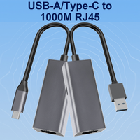 Adaptateur Ethernet USB3.0 Type C RJ45 1000 Mbit/s pour Ordinateur Portable, Mini PC, PC de Bureau, POS, Lecteur Multimédia ATX – Câble de Liaison USB Ethernet pour Mise à Niveau