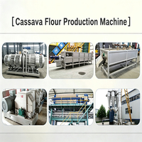 Kleine industriële cassavemeelverwerkingsinstallatie, tapiocameelproductielijn, cassavemeelverwerkingsmachine in Nigeria