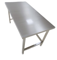 Table de travail en acier inoxydable 201/304 à 3 niveaux, vente directe usine, table de préparation pour cuisine commerciale, grand MOQ, revendeur