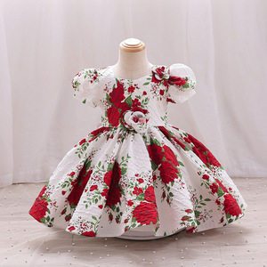 Flores niñas vestido verano sin mangas moda elegante pequeña princesa vestido baile cumpleaños fiesta disfraz 2-10 años <span class=keywords><strong>ropa</strong></span> para niños - Product Image 1