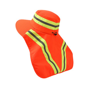 Chapeau de protection réfléchissant haute visibilité pare-soleil de protection UV à séchage rapide pour les travailleurs de la construction pêcheurs chapeau de soleil personnalisable - Product Image 1