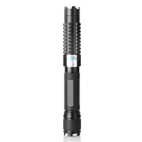 Pointeur laser bleu portatif rechargeable à mise au point réglable avec lentille à motif unique pour marquage de terrain