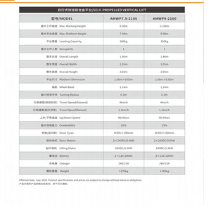 Plataforma Elevadora Aérea de Aluminio Autopropulsada - Elevador Vertical de Mástil Único Móvil Tipo Escalera - Precio Económico al por Mayor - Product Image 6