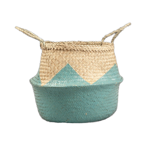 Panier de rangement décoratif miniature en bambou artisanal du Vietnam avec couleur et design personnalisables - Product Image 1