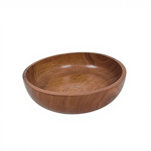 Tazón de Bambú Ecológico, Pulido, Bonito y Tallado a Mano, de Grado Alimenticio, para Servir Ensaladas, Frutas, Aperitivos, Fiestas en Casa, OFERTA - Product Image 1