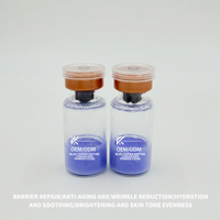 Poudre lyophilisée de peptide de cuivre bleu, anti-âge, réparation de la barrière cutanée, 5 ml pour le visage, CU50/CU100, fabricant d'origine, OEM ODM
