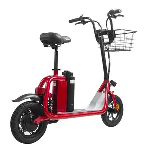 2022迷你城市Coco踏板车电动自行车新款座椅电动踏板车成人带篮Lehe S6