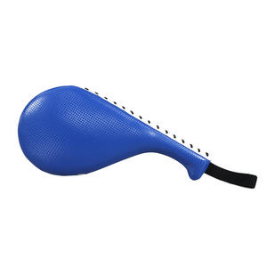 Cible de pied en cuir PU bleu pour l'entraînement aux arts martiaux et la pratique de la défense personnelle, conception durable, utilisation unisexe pour adultes et enfants - Product Image 1