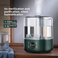 Humidificateur désinfectant thermique à brumisation de 5L, purificateur d'air silencieux de grande capacité pour usage domestique, aromathérapie 25W