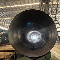 Fabricant de tuyaux en acier soudés en spirale en fer noir Ssaw