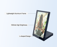 Pantalla Publicitaria Táctil LCD Todo en Uno de 13.3 Pulgadas con Batería de 12h para Interiores, Señalización Digital