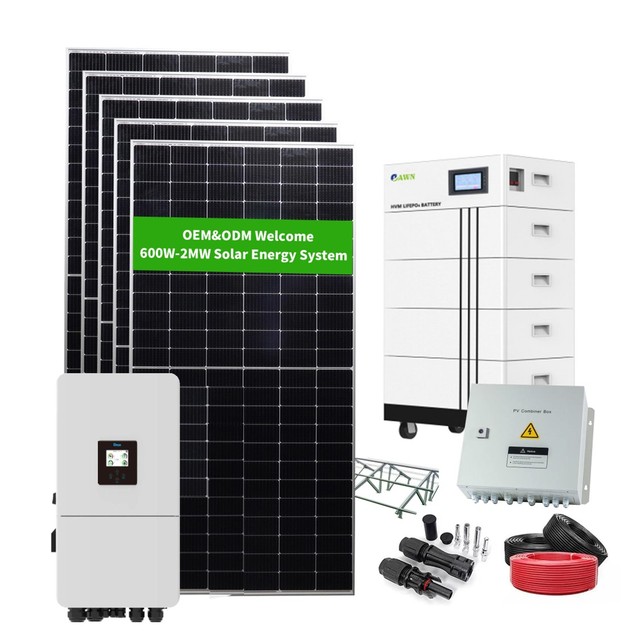 Complete Hybrid Solar System 25KW for Home with Battery Storage All in One Solar Kit Includes Inverter and Panel