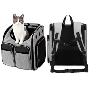 BSCI Factory <b>Large</b> Capacity Go Out Weekend Travel Portable Pet <b>Carrier</b> Bag Oxford <b>Cat</b> and Puppy Backpack Bag - Product Image 1