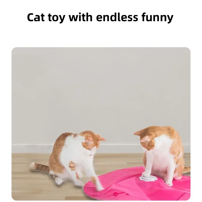 Забавная интерактивная игрушка для кошек 2 в 1 с летающей игрушкой, автоматическая игрушка-тизер для домашних животных