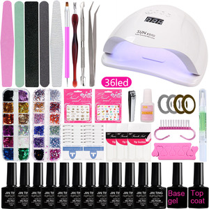 Gel de construction UV pailleté pour extension d'ongles, gelée de manucure, kit d'amélioration des ongles - Product Image 6