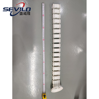 Kit de gestion de câbles réglable Sevilo SWL.Cable Management 760 760mm Boîte verticale en plastique sous le bureau pour bureau