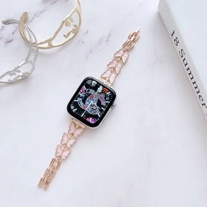 <span class=keywords><strong>Bracelet</strong></span> de montre en métal et <span class=keywords><strong>Aluminium</strong></span> de 49mm, chaîne de luxe, <span class=keywords><strong>Bracelet</strong></span> en diamant, étoiles, cœur, pour <span class=keywords><strong>Apple</strong></span> 4 5 6 7 8 Ultra - Product Image 2