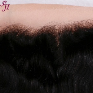 Extensions de cheveux humains brésiliens 100 % naturels non traités, blond 613, avec closure frontale en dentelle HD 13x4 - Product Image 3