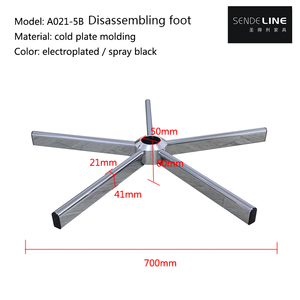 Base <span class=keywords><strong>de</strong></span> <span class=keywords><strong>silla</strong></span> <span class=keywords><strong>de</strong></span> oficina <span class=keywords><strong>de</strong></span> alta calidad, embalaje KD, <span class=keywords><strong>silla</strong></span> giratoria <span class=keywords><strong>de</strong></span> cinco estrellas cromada ergonómica con base <span class=keywords><strong>de</strong></span> desmontaje - Product Image 3
