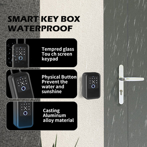 <span class=keywords><strong>Caja</strong></span> de Seguridad Inteligente para <span class=keywords><strong>Airbnb</strong></span>, Cerradura Electrónica 5 en 1 con Huella Dactilar, RFID, Contraseña y Aplicación para Alquileres Vacacionales - Product Image 2