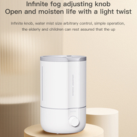 Humidificateur d'air intelligent à ultrasons en plastique 4L à brume froide, idéal pour la maison et l'hôtellerie - Vente en gros