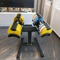 En stock, livraison directe, haltères de 10, 20, 30, 40, 50 lb, équipement de fitness, haltères réglables