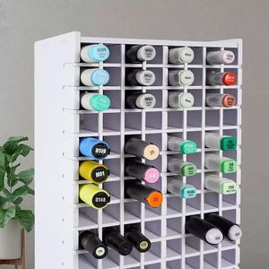 <span class=keywords><strong>Organisateur</strong></span> de marqueurs pour 120 marqueurs, support de rangement pour marqueurs d'art 120 emplacements avec séparateur amovible, porte-stylos et crayons de bureau - Product Image 4