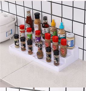 Organisateur moderne de comptoir en plastique <span class=keywords><strong>à</strong></span> 3 niveaux sans perçage pour <span class=keywords><strong>Amazon</strong></span> Comptoir de cuisine pour <span class=keywords><strong>épices</strong></span> avec présentoir - Product Image 4