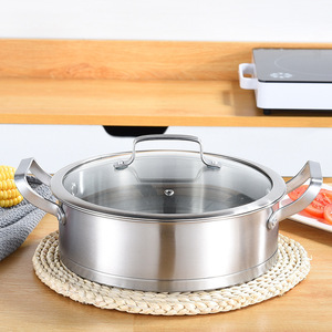 Juego de utensilios de cocina de acero inoxidable con tapas, utensilios de cocina antiadherentes que incluyen sartén Wok y utensilios de metal esenciales - Product Image 4