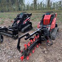 SPEDIZIONE GRATUITA Cartiwell Euro 5 EPA CE Diesel Skid Steer Mini Pala Cingolata Trincia Forestale Rasaerba