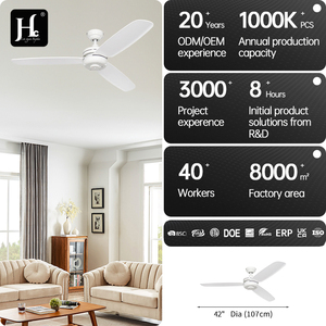 Ventilateur de plafond moderne au design nouveau, 52 pouces, à économie d'énergie, ventilation industrielle avec éclairage - Product Image 4