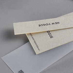 Phong cách thời trang xu hướng mới hai lớp giấy tráng treo thẻ tùy chỉnh kích thước & logo thương hiệu cho may mặc tư nhân - Product Image 5