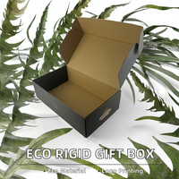 Boîte d'expédition postale rigide personnalisée en carton ondulé, robuste, épaisseur 3 mm, écologique, biodégradable, avec vernis UV sélectif brillant, pour cadeaux et fourrures